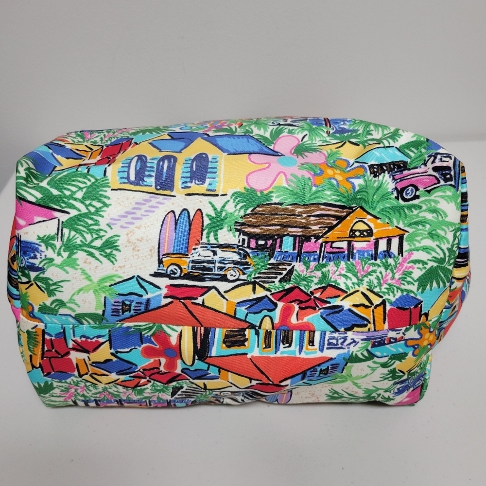 Dooney & Bourke (Rare) Sandbar Tropical Print Satchel Carry On Purse. - Picture 8 of 14